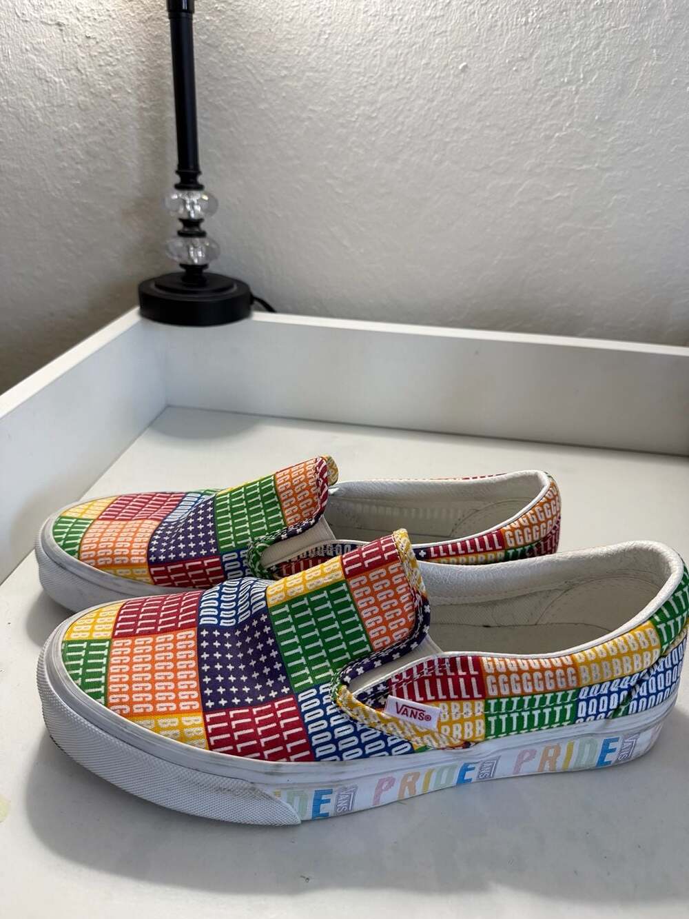 Vans Classic Slip-On Pride Rainbow LGBTQ+ Casual Sneakers - Picture 2 of 7